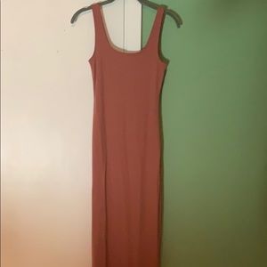 Rose bodycon maxi
